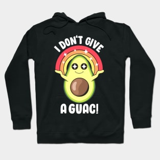 I Don't Give a Guac Cute Love Avocado Guacamole Funny Vegan Hoodie